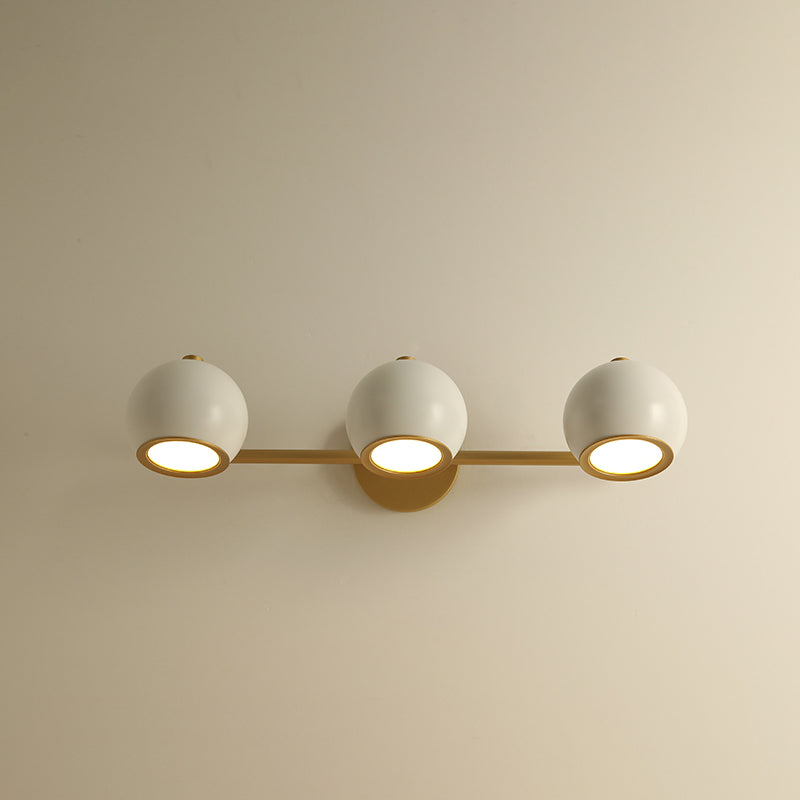 Globe Vanity Wall Sconce Nordic Minimalist Style Metal Vanity Lampe