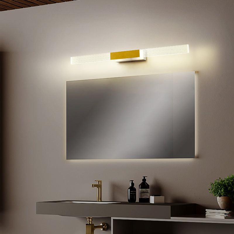 Rectangle Vanity Wall Light Fixtures Modern Luxury Style Acrylic Vanity Light