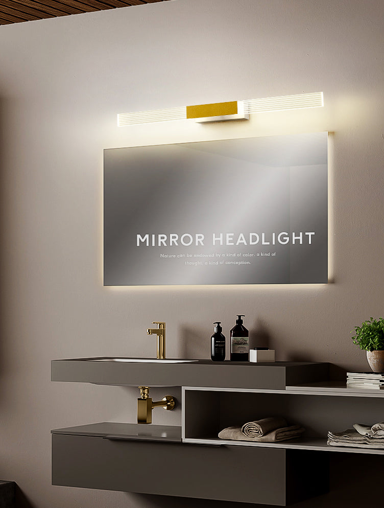 Rectangle Vanity Wall Light Fixtures Modern Luxury Style Acrylic Vanity Light