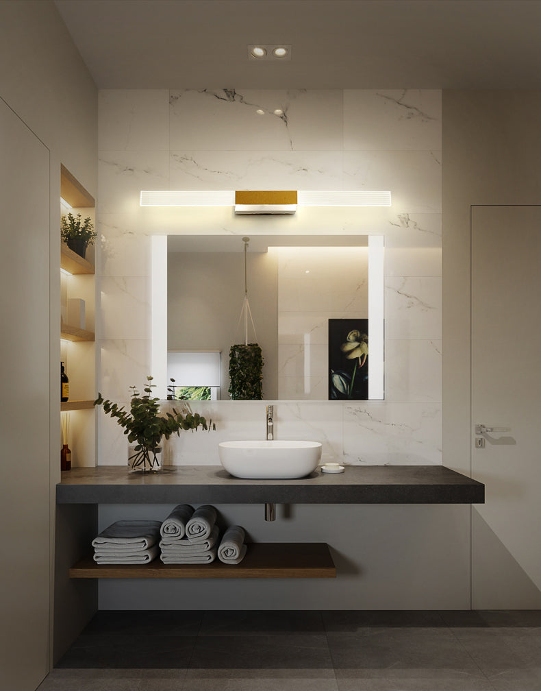 Rectangle Vanity Wall Light Fixtures Modern Luxury Style Acrylic Vanity Light