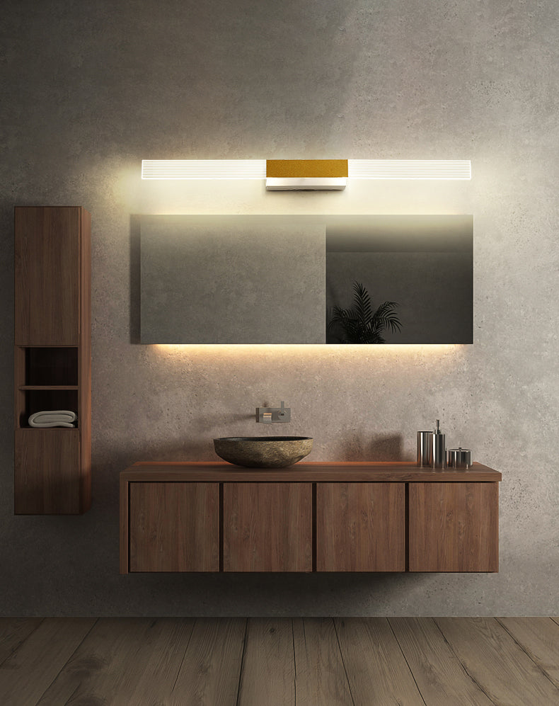 Rectangle Vanity Wall Light Fixtures Modern Luxury Style Acrylic Vanity Light