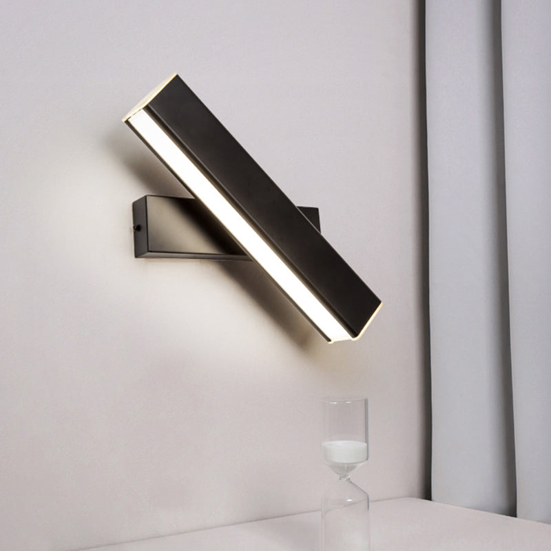 Rectangular Wall Light Sconces Modern Minimalist Style Aluminum 1 Light  Sconces