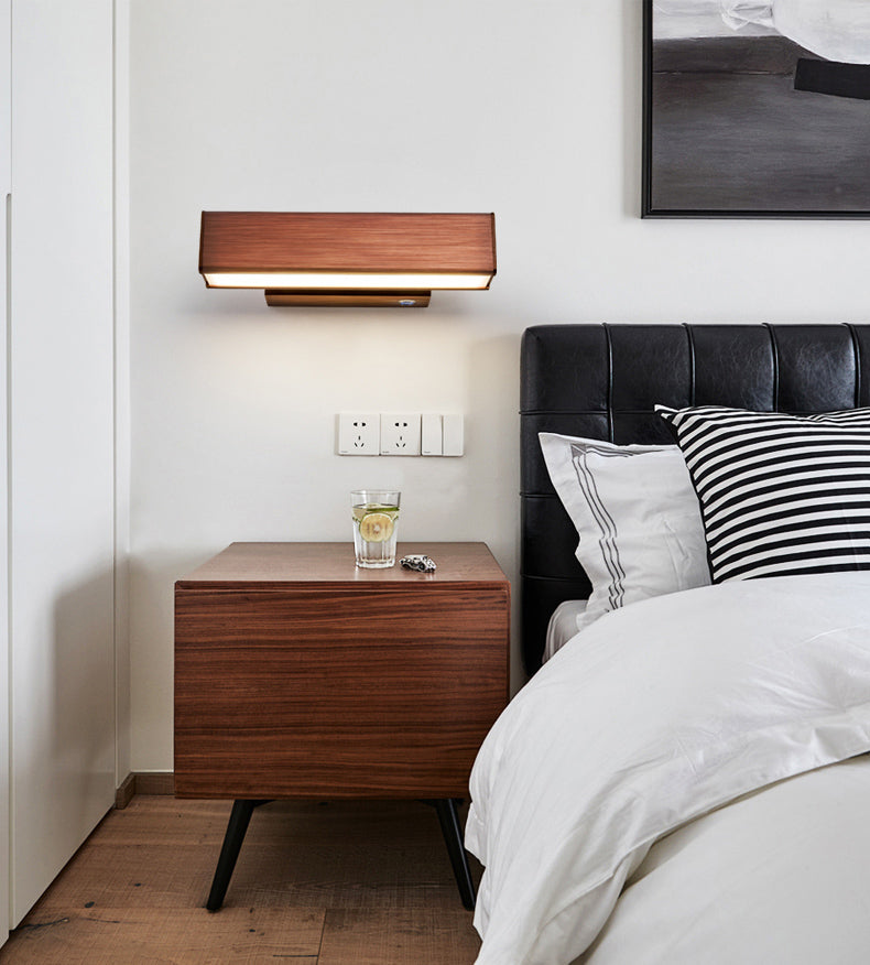 Rectangular Wall Light Sconces Modern Minimalist Style Aluminum 1 Light  Sconces