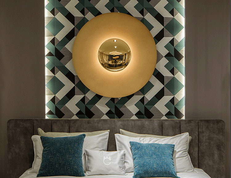 Circular Wall Light Sconces Nordic Minimalist Style Metal Sconces