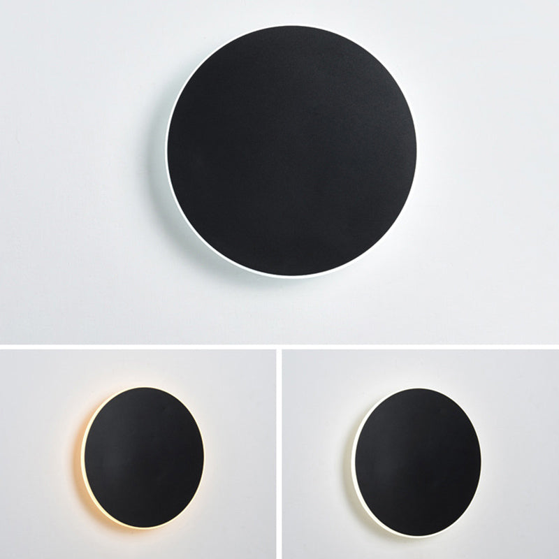 Round Disc Wall Light Sconces Modern Minimalist Style Acrylic 1 Light Sconces
