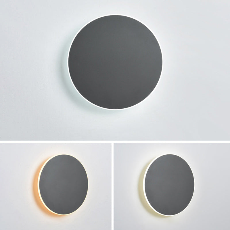 Round Disc Wall Light Sconces Modern Minimalist Style Acrylic 1 Light Sconces