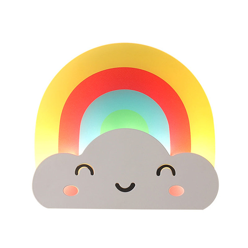 Fispositivi da parete in stile creativo cartone animato Light Acrilic Wall Light per camera da letto