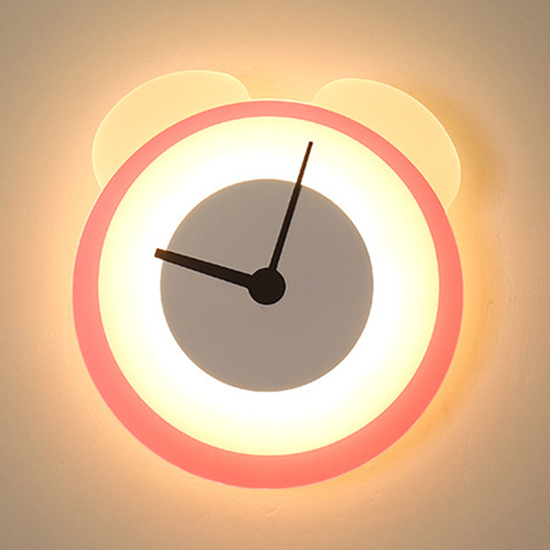 Fispositivi da parete in stile creativo cartone animato Light Acrilic Wall Light per camera da letto