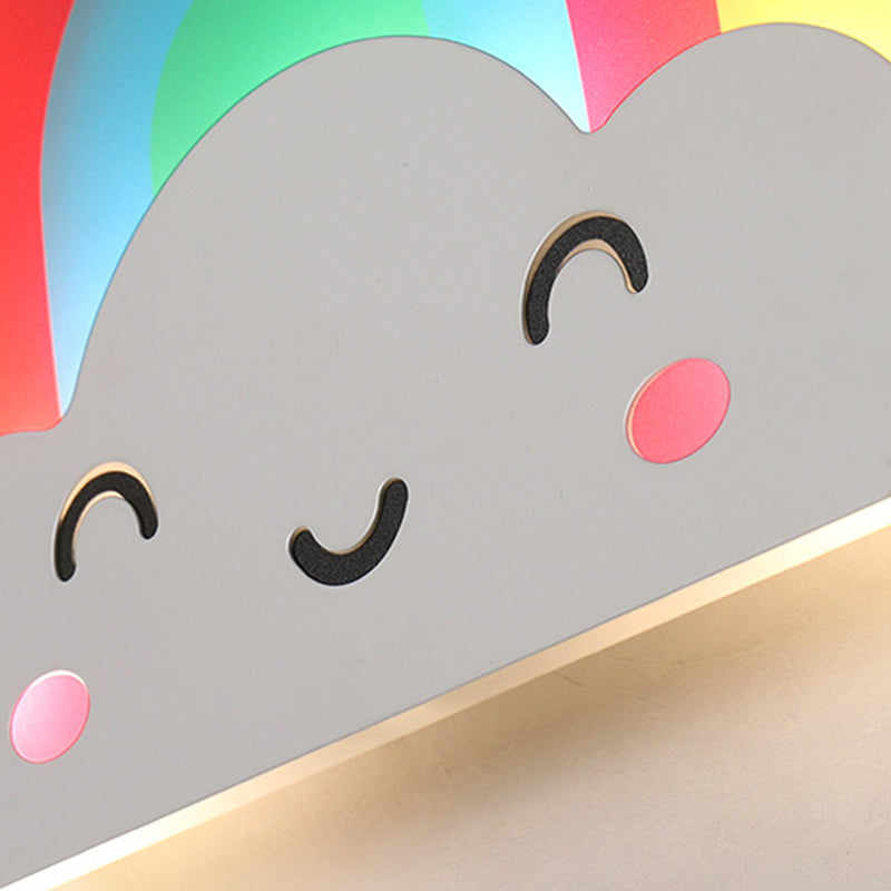 Fispositivi da parete in stile creativo cartone animato Light Acrilic Wall Light per camera da letto