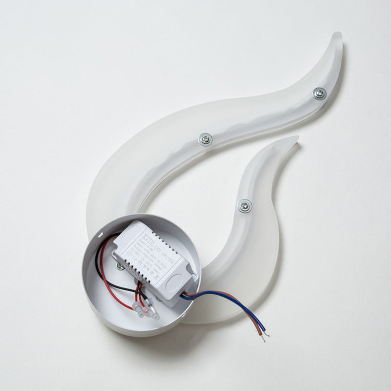 Lamme di fiamma a parete flame sconde acriliche in stile minimalista moderno