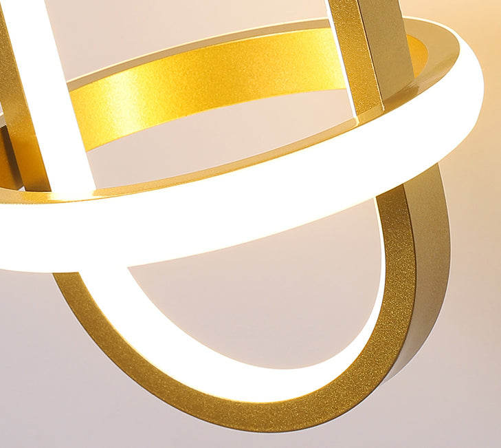 Circular Wall Light Fixtures Modern Minimalist Style Metal Sconces