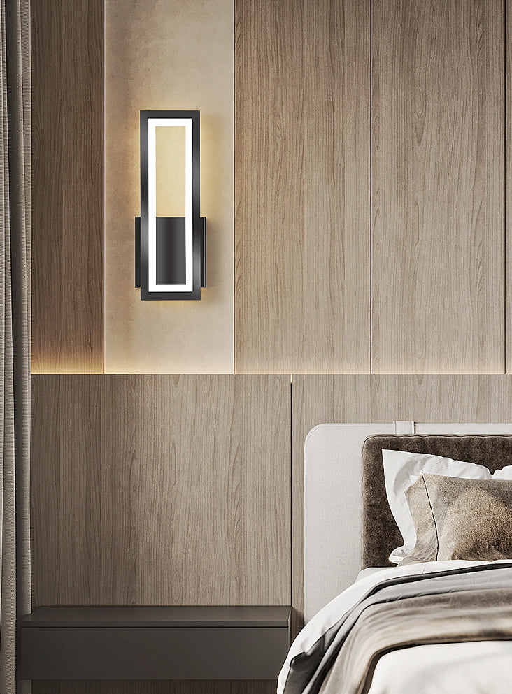 Rechthoekige wandverlichting armaturen moderne minimalistische stijl acryl wandlicht