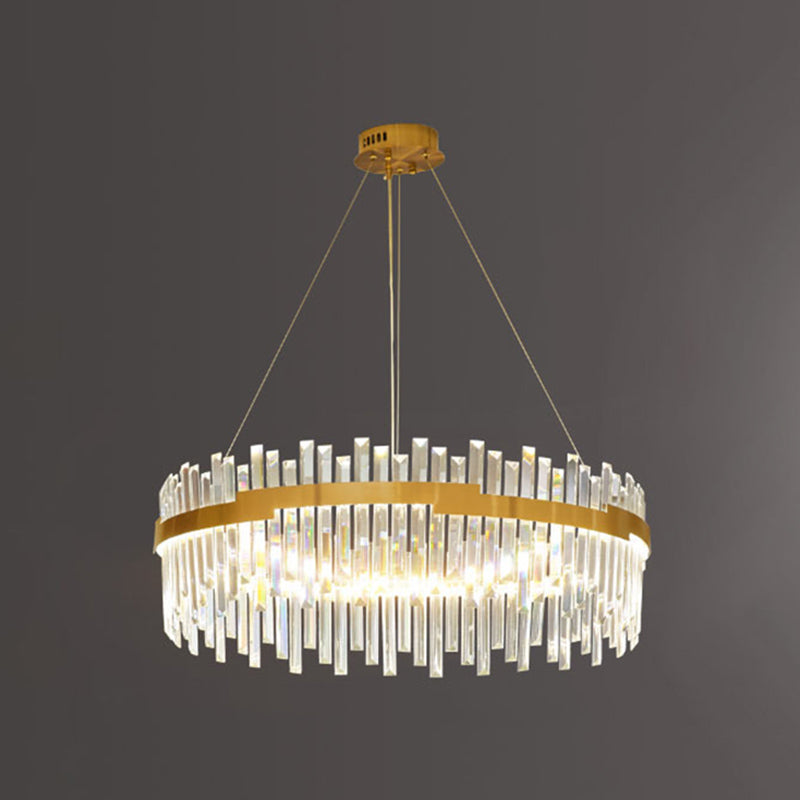 Lampada il lampadario circolare Light Segnalizzazione moderna Simplicity Crystal Crystal Ciondolo per il ristorante