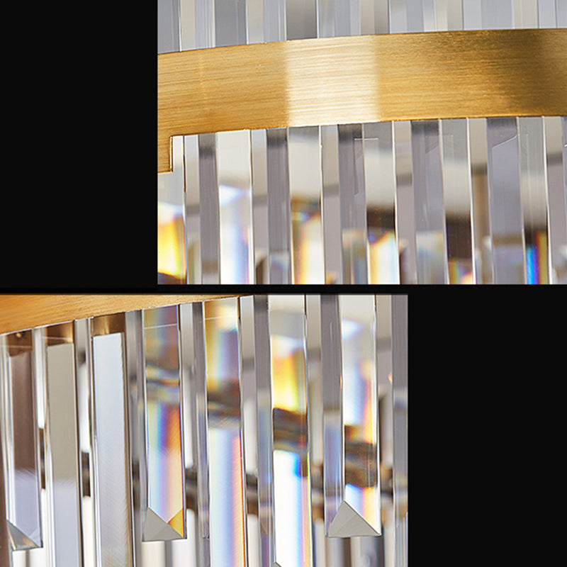 Lampada il lampadario circolare Light Segnalizzazione moderna Simplicity Crystal Crystal Ciondolo per il ristorante