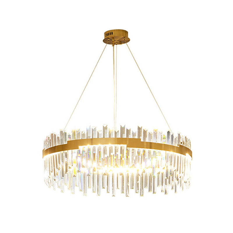 Lampada il lampadario circolare Light Segnalizzazione moderna Simplicity Crystal Crystal Ciondolo per il ristorante