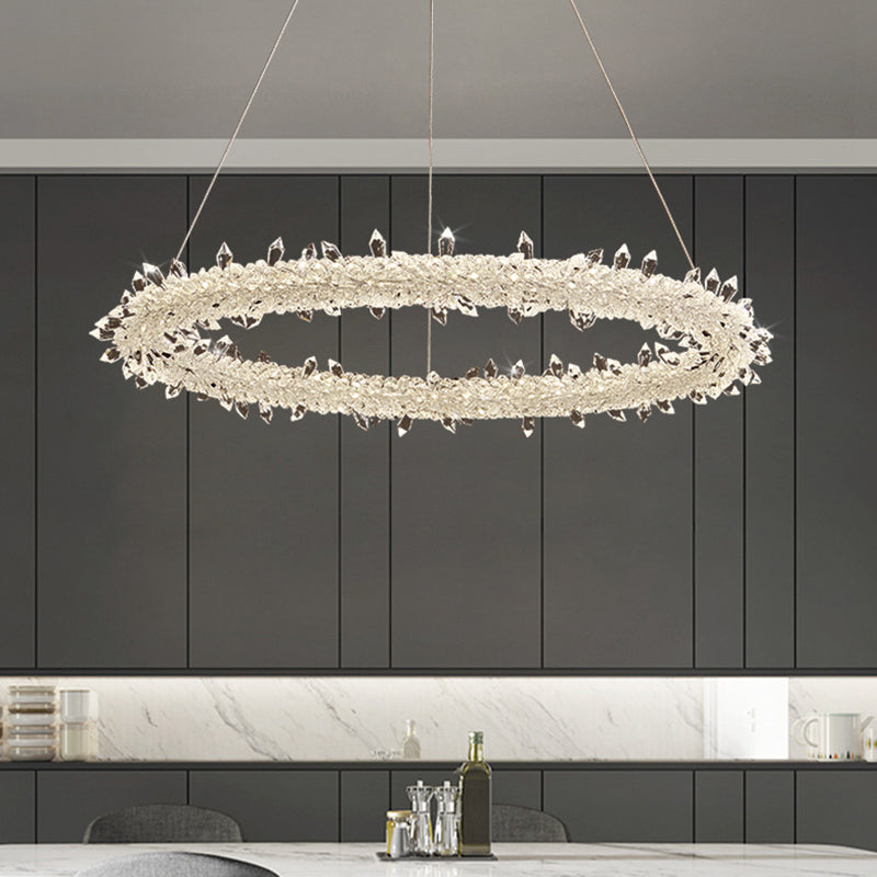 Lampade per lampadari a LEDELIE LED SIMPLICITÀ MODERNY GARLA LEDE LUMI DI CRIDURO CRIDUNGE PENDANTI PER RISTATO