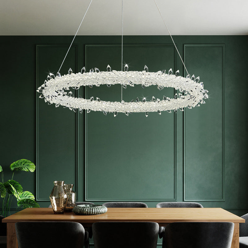 Lampade per lampadari a LEDELIE LED SIMPLICITÀ MODERNY GARLA LEDE LUMI DI CRIDURO CRIDUNGE PENDANTI PER RISTATO