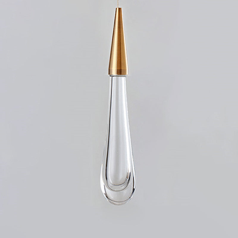 Ultra-moderne Einfachheit Tränen hängen Deckenleuchte Kristall-Aufhängungs-Anhänger Licht für das Restaurant