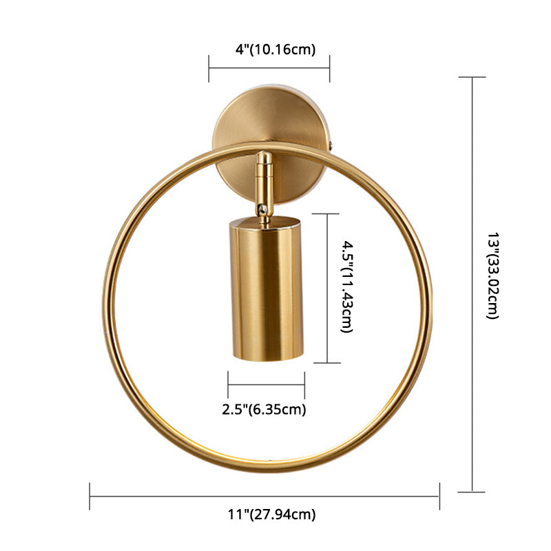 Cylinder Wall Light Sconce Nordic Luxury Style 1 Light Sconces
