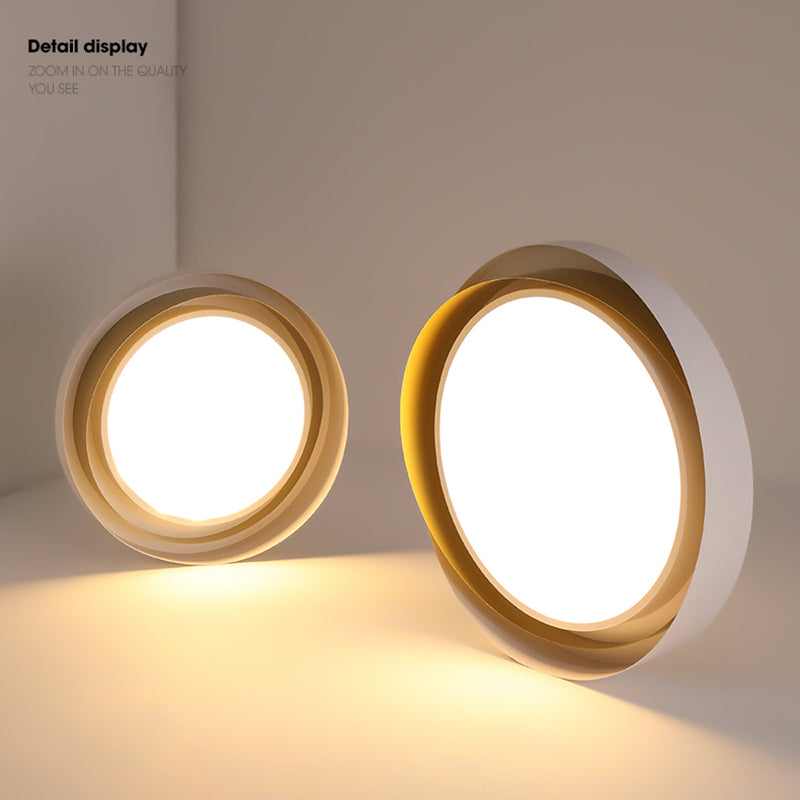 Nordic Modern Flush Mount Ceiling Light LED Spiral Flush Mount Lighting for Bedroom