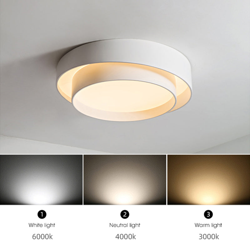 Nordic Modern Flush Mount Ceiling Light LED Spiral Flush Mount Lighting for Bedroom