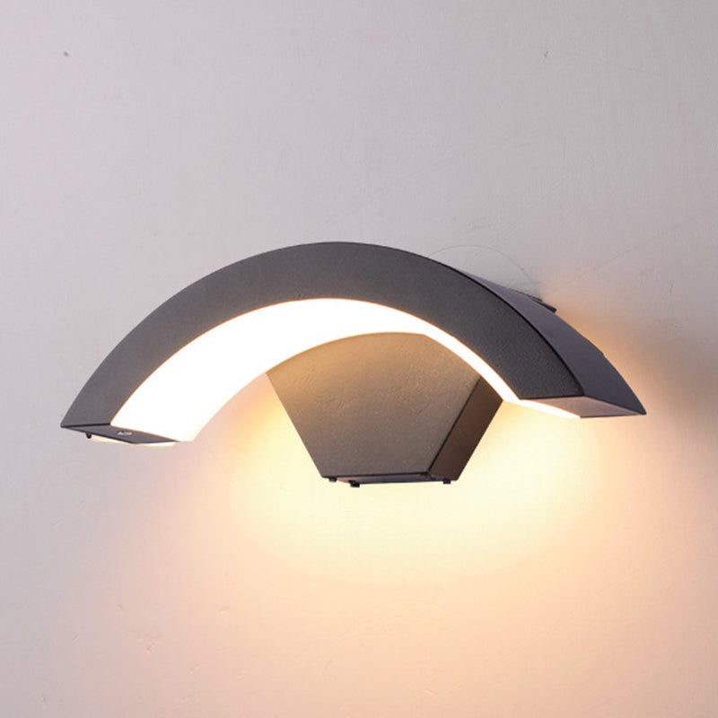Curve Wall Light Sponce Modern Minimalist Style Fonces de aluminio