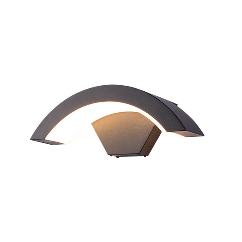 Curve Wall Light Sponce Modern Minimalist Style Fonces de aluminio