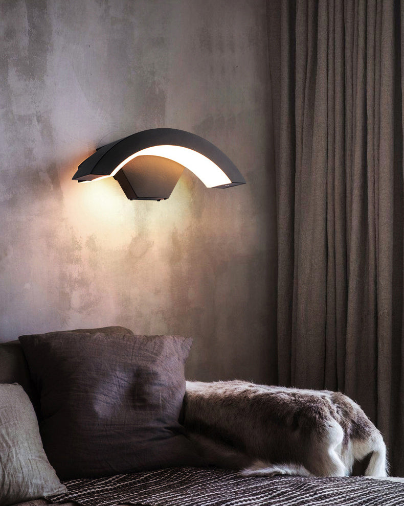 Curve Wall Light Sponce Modern Minimalist Style Fonces de aluminio