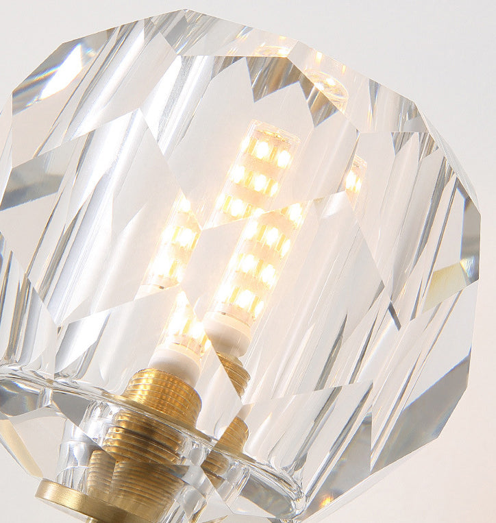 Luz nórdica estilo extravagante extravagante iluminación de pared global cristal 1 apliques de luz