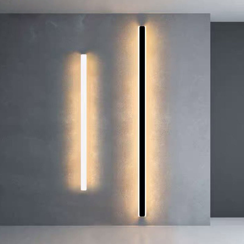 Luz de la pared lineal lámpara nórdica estilo minimalista de aleación de aluminio de aluminio