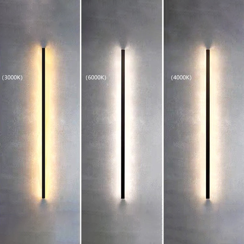 Luz de la pared lineal lámpara nórdica estilo minimalista de aleación de aluminio de aluminio