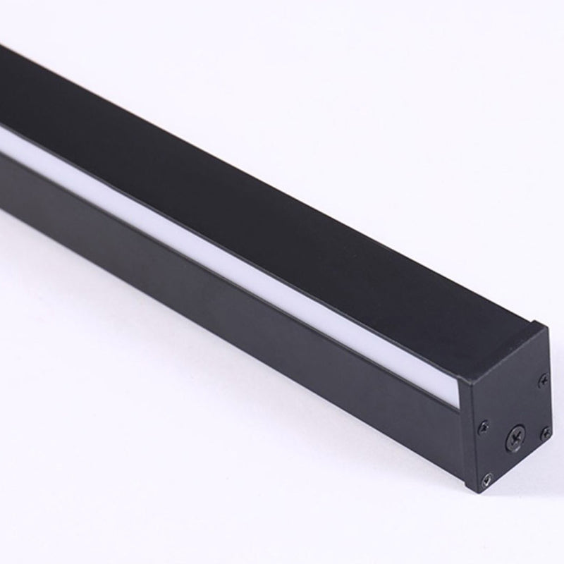 Luz de la pared lineal lámpara nórdica estilo minimalista de aleación de aluminio de aluminio