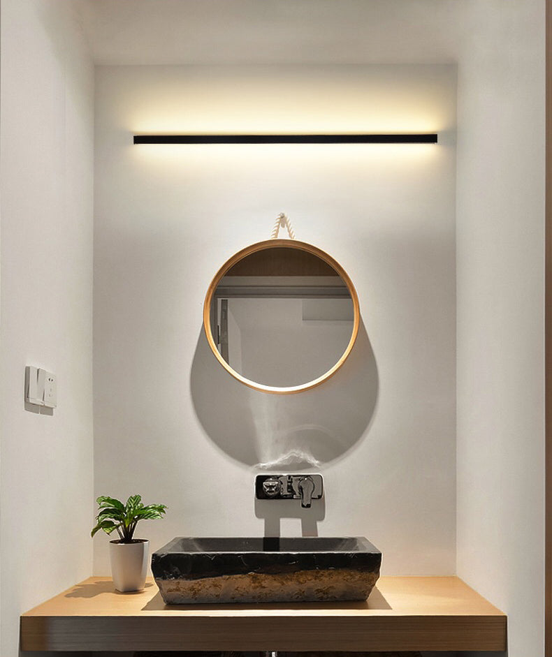 Luz de la pared lineal lámpara nórdica estilo minimalista de aleación de aluminio de aluminio