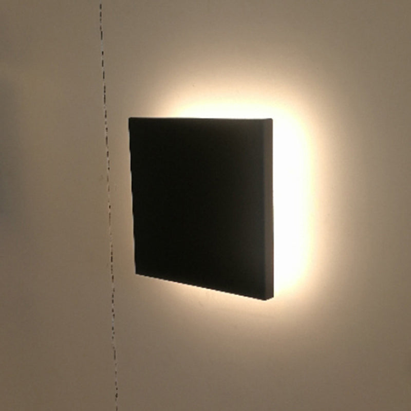 Geometric Wall Light Fixture Modern Minimalist Style Aluminum Wall Lamp