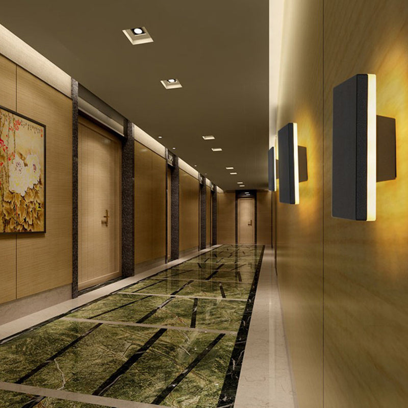 Geometric Wall Light Fixture Modern Minimalist Style Aluminum Wall Lamp