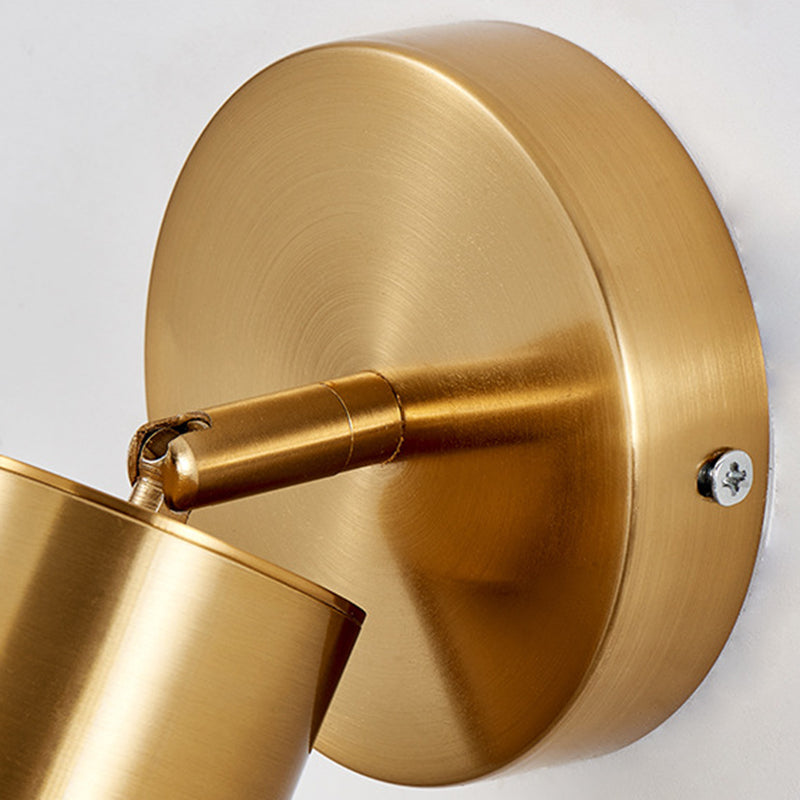 Modern Style Simplicity Wall Sconce Metal Ring Design Single Bulb Bedside Light