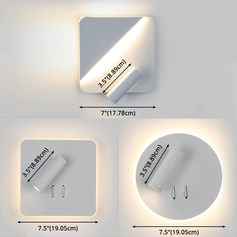 Modern Simplicity Geometric Wall Lamps Acrylic Wall Lighting Fixtures for Bedroom