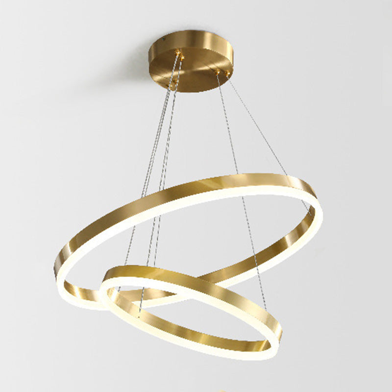 Postmodern Orbicular Suspended Lighting Fixture Acrylic Hanging Ceiling Fixture for Restaurant