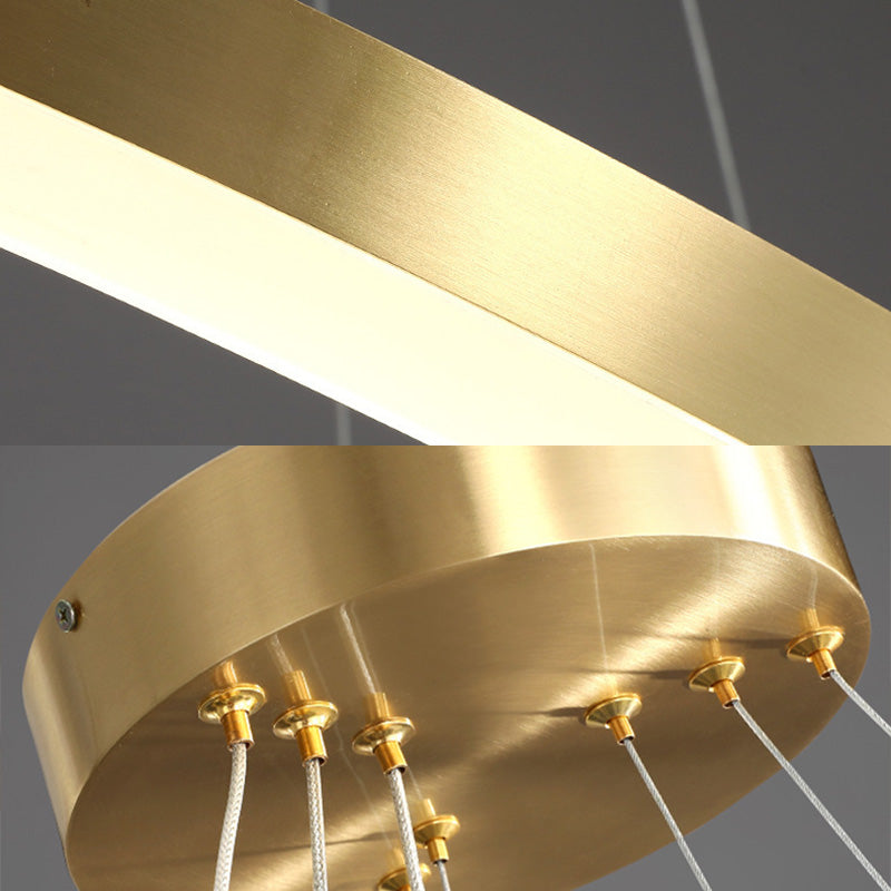 Postmodern Orbicular Suspended Lighting Fixture Acrylic Hanging Ceiling Fixture for Restaurant