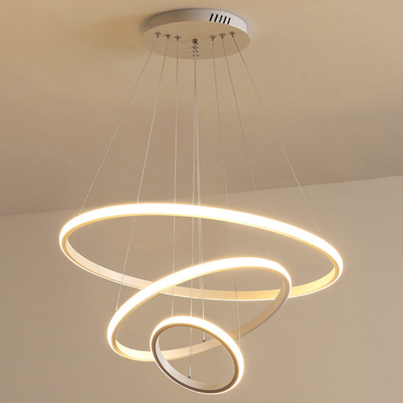 Semplicità ultra-moderna a led orbicolare lampada lampada a sospensione metallica luce a sospensione per ristorante