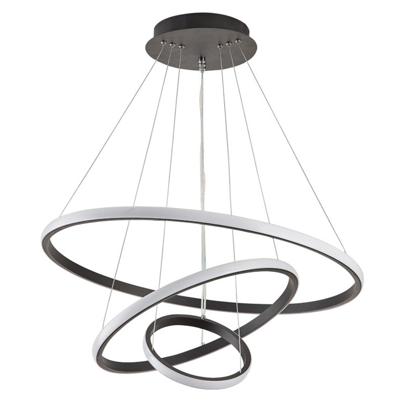 Semplicità ultra-moderna a led orbicolare lampada lampada a sospensione metallica luce a sospensione per ristorante