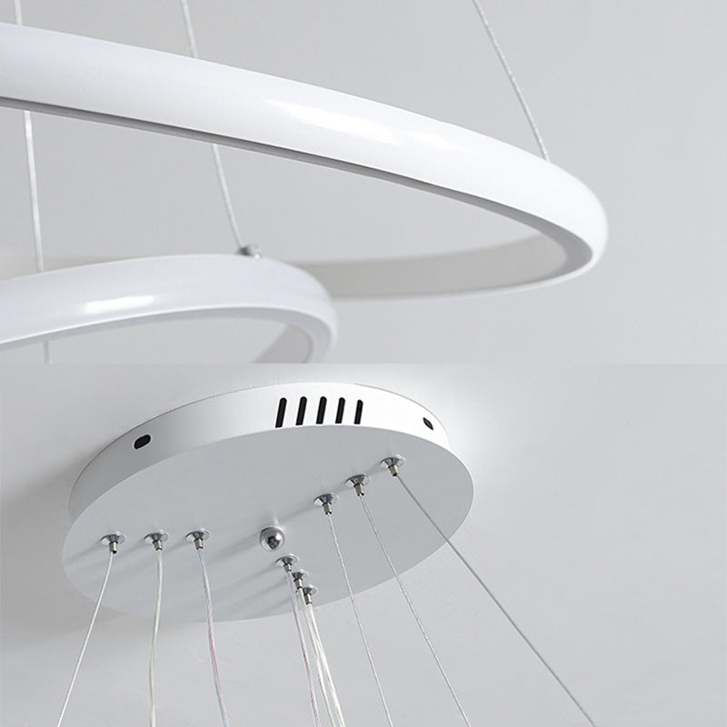 Semplicità ultra-moderna a led orbicolare lampada lampada a sospensione metallica luce a sospensione per ristorante