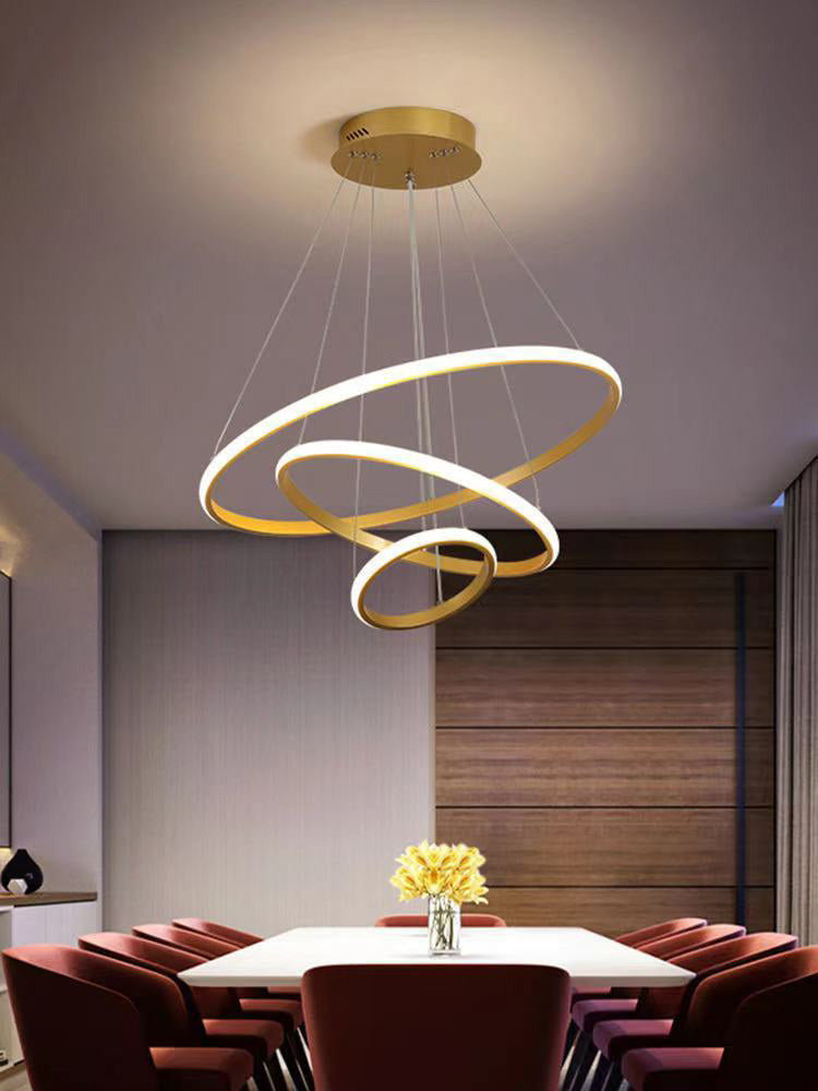 Semplicità ultra-moderna a led orbicolare lampada lampada a sospensione metallica luce a sospensione per ristorante