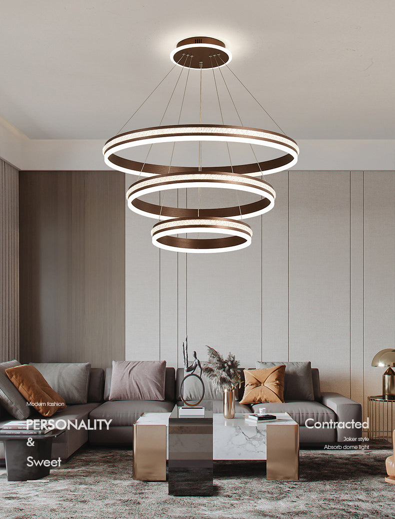 Simplicidad moderna Lámpara de araña orbicular acrílico Luces colgantes para colgantes para restaurante
