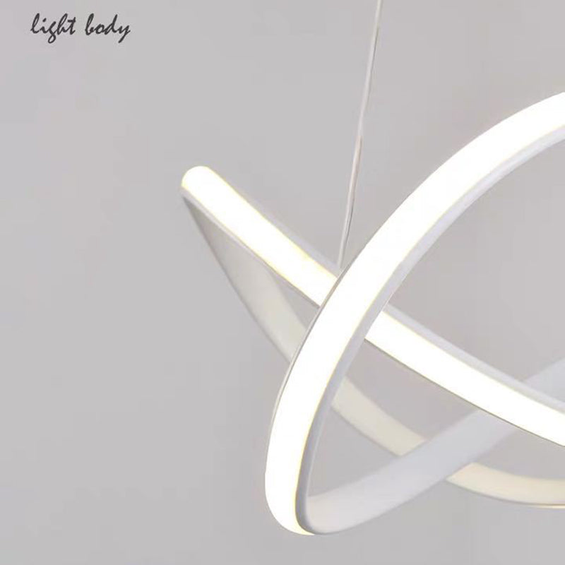 Lampada a sospensione a sospensione contemporanea a pendente a sospensione Twist per ristorante