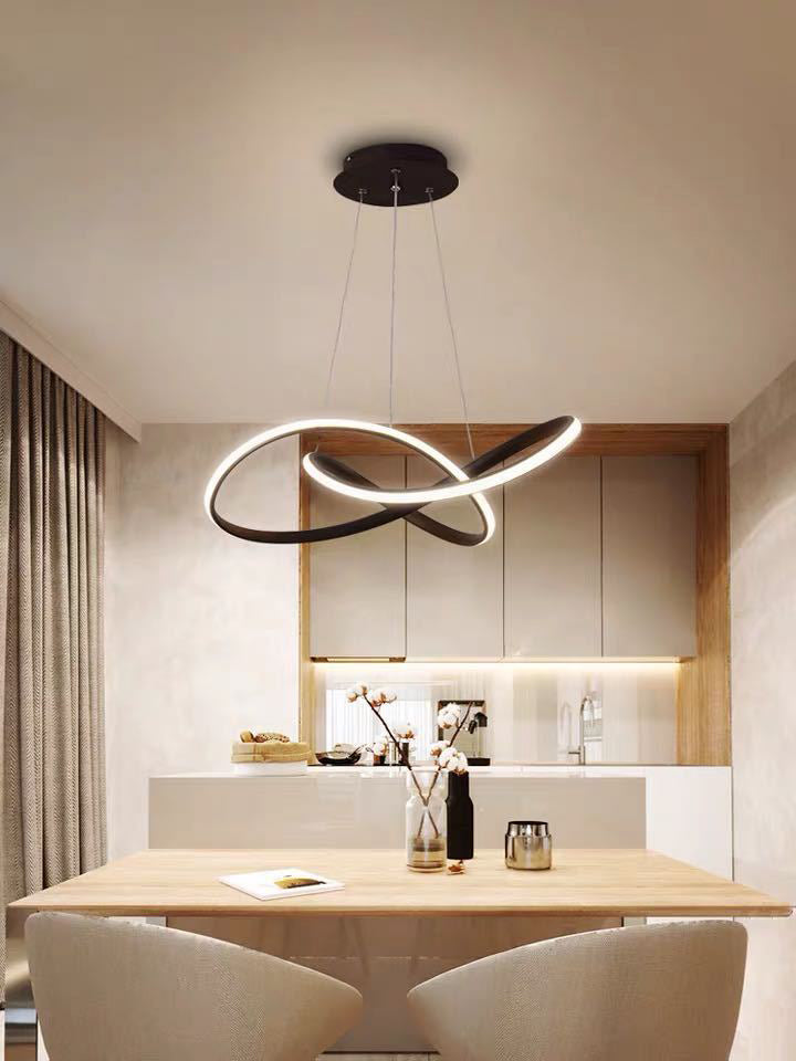 Lampada a sospensione a sospensione contemporanea a pendente a sospensione Twist per ristorante