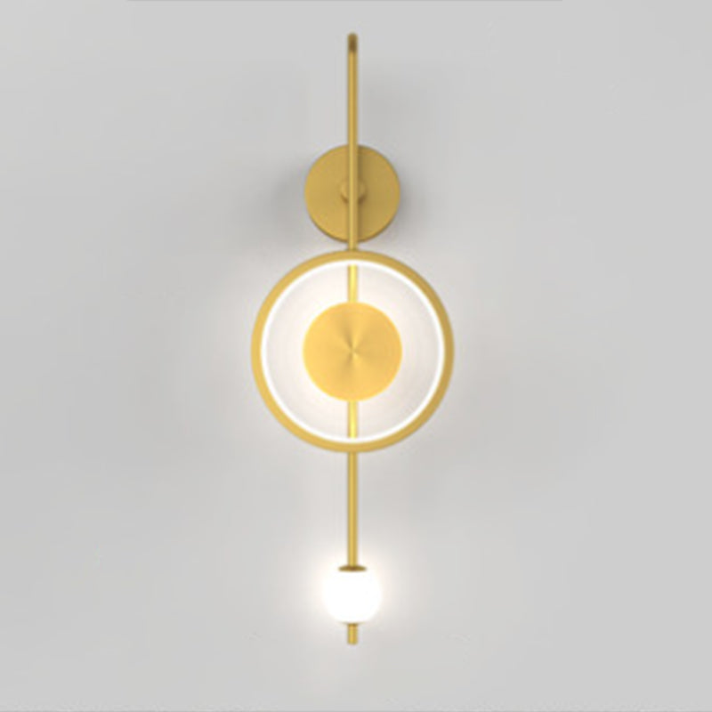 Verstellbares Licht 1 leichte kreisförmige Wandleuchter nordischer Luxusstil Metallleuchten