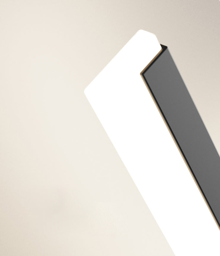 2-Lights Linear Wall Sconce Nordic Minimalist Style Aluminum Sconce Wall Light