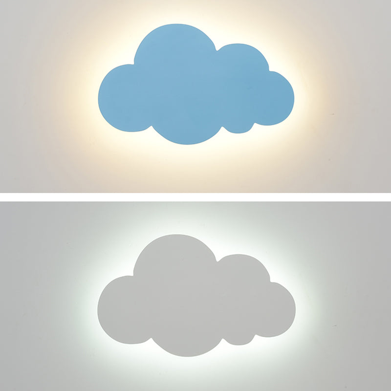 Cloud-shaped Wall Sconce Nordic Minimalist Style Iron 1 Light Sconces