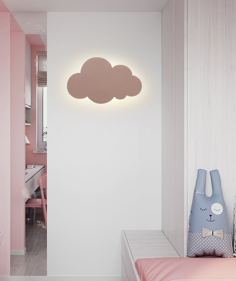 Cloud-shaped Wall Sconce Nordic Minimalist Style Iron 1 Light Sconces